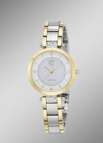 ETT-Solar-Damenuhr mit Edelstahlbandgehäuse 