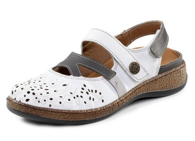 ELENA EDEN Slipper aus teilweise geprägtem Nappaleder 