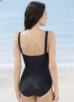 Schwab Badeanzug mit platziertem Druckdessin und Halbkorsage 