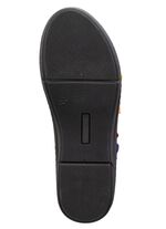 Andrea Conti Slipper mit bunten, dekorativ eingesetzten Gummiz&uuml;gen SCHWARZ