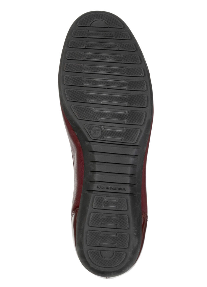 ELENA EDEN, klassische Damen-Ballerinas, Weite G, mit herausnehmbarem Fußbett BURGUND