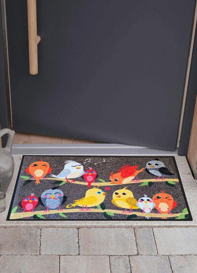 Fu&szlig;matte Vogelfamilie 