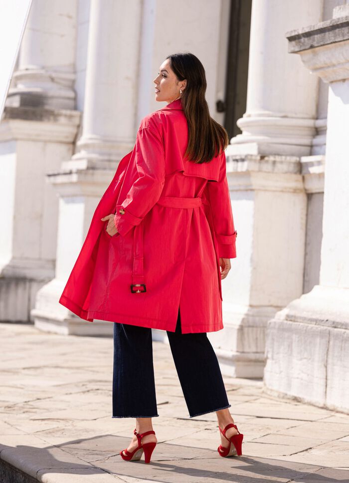 Trenchcoat mit G&uuml;rtel 