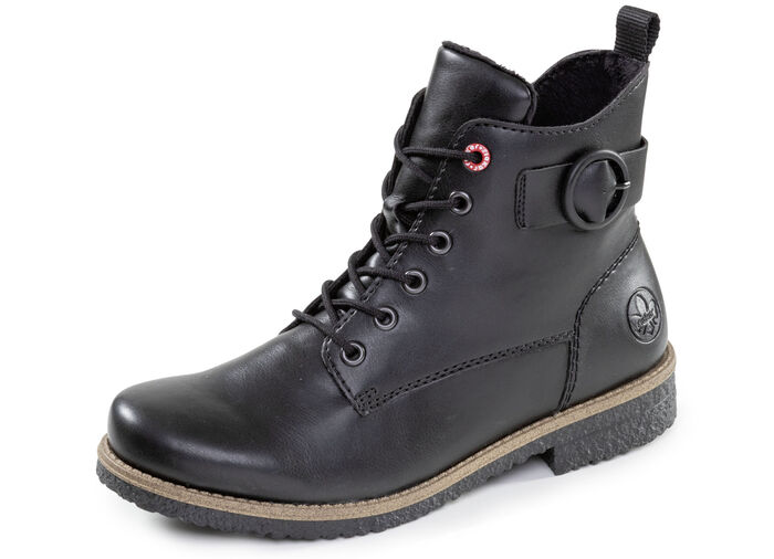 Rieker, klassische Damen-Stiefeletten, mit Reißverschluss SCHWARZ