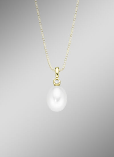 Anhänger mit Süßwasser-Zuchtperle 