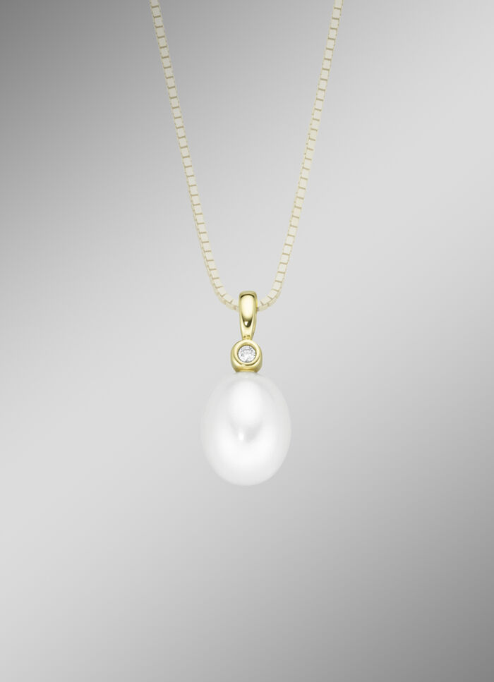 Anhänger mit Süßwasser-Zuchtperle 