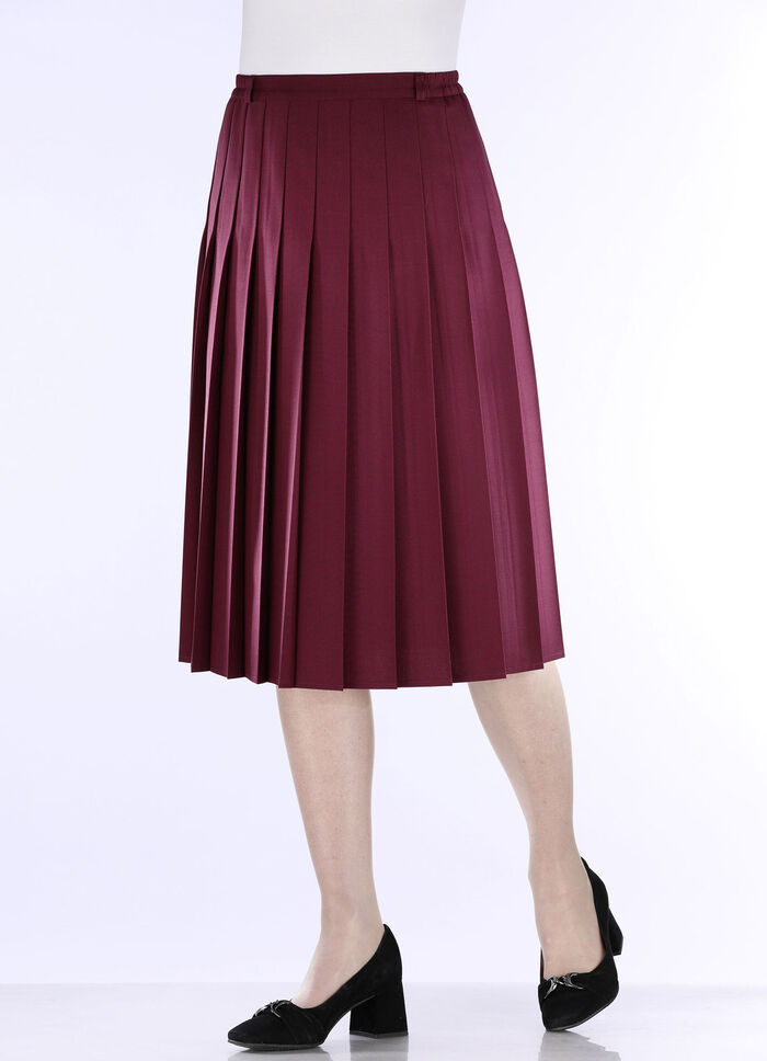 Rock mit figurgünstigen Rundumfalten BORDEAUX