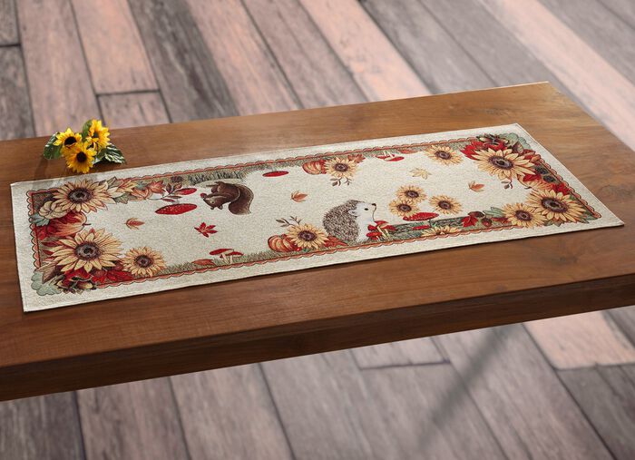 Tisch- und Raumdekoration aus Gobelin 