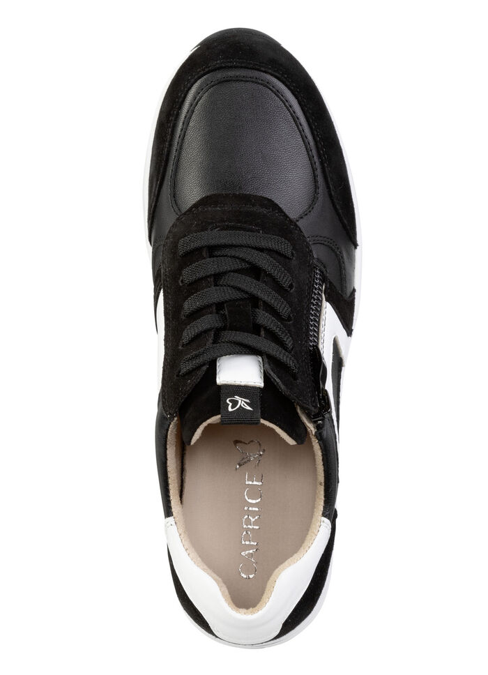 ELENA EDEN, sytlische Damen-Sneaker, Weite H, mit herausnehmbarem Fußbett SCHWARZ-WEISS