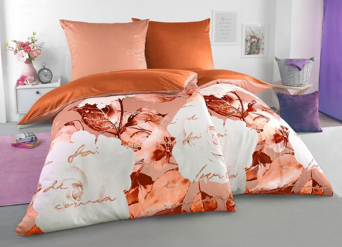 Romantische Bettw&auml;sche-Garnitur von Grund 