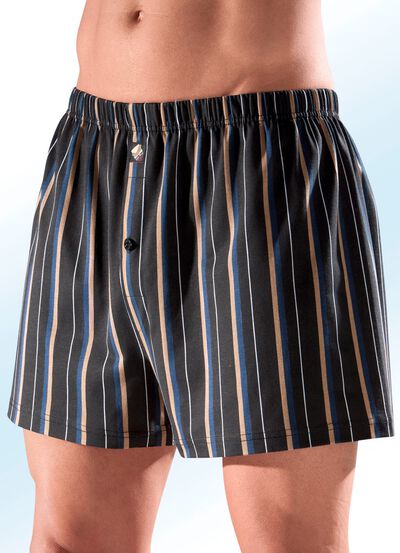 Viererpack Boxershorts mit Streifendessin 