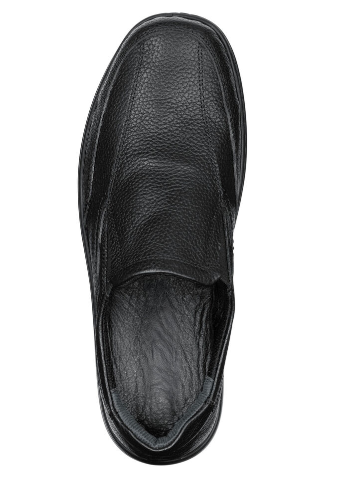 GINO GALANTE, klassische Herren-Slipper, mit herausnehmbarem Fußbett SCHWARZ