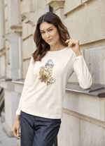 Shirt mit Kontrastdruck 