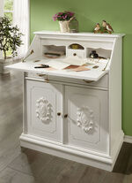 Teilmassiver Sekretär im Landhausstil 