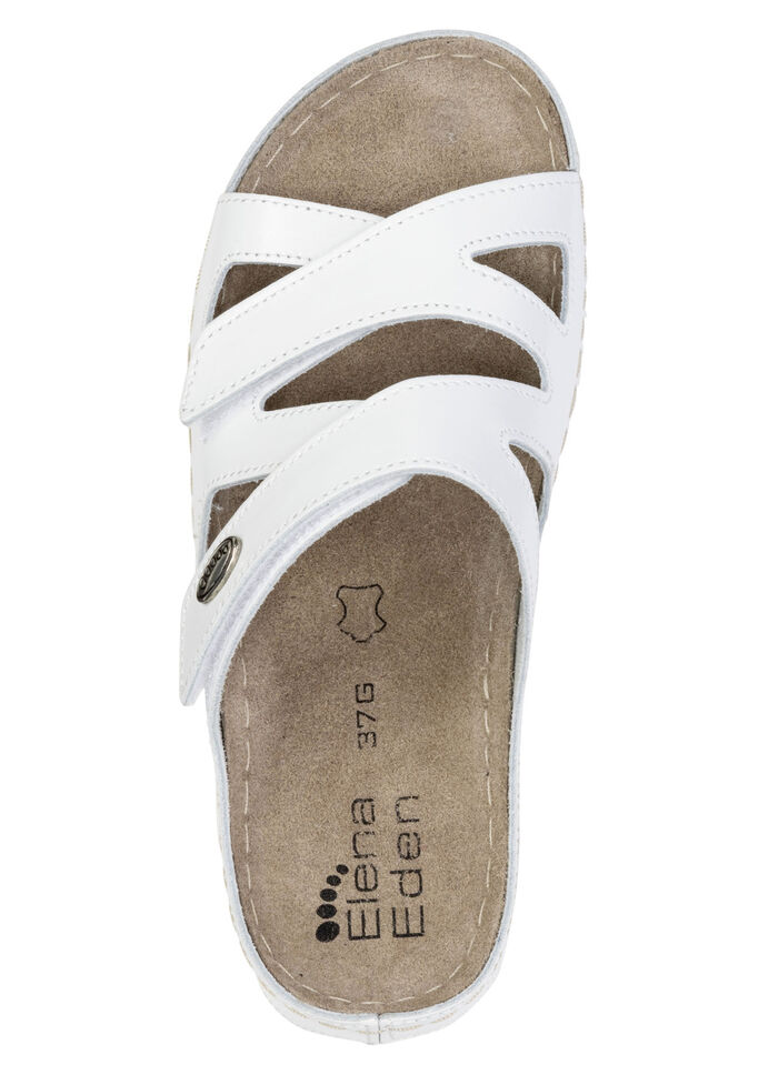 ELENA EDEN Pantolette aus Nappaleder WEISS