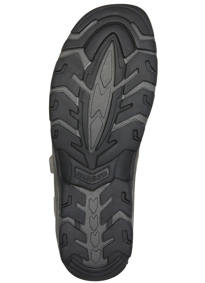 Waldl&auml;ufer, sportliche Damen-Sandalen, Weite H, mit herausnehmbarem Fu&szlig;bett GRAFIT-HELLGRAU