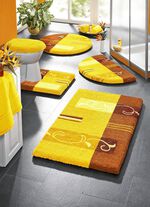 Supersoft Badgarnitur mit rutschhemmender Latexierung GELB