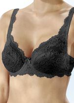 Sassa Zweierpack B&uuml;gel-BH aus Elastikspitze 1X ZARTAPRICOT, 1X SCHWARZ