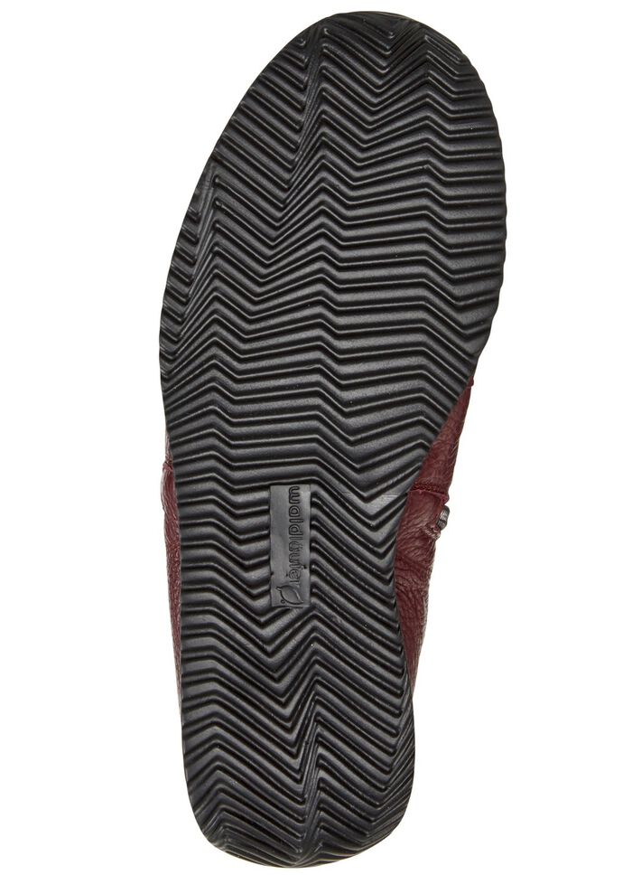 Waldl&auml;ufer, bequeme Damen-Stiefeletten, Weite H, aus Hirschleder BURGUND