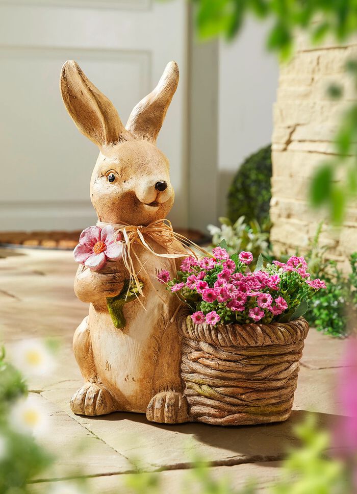 Hase mit Pflanztopf 