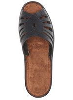 Pantolette mit Zierlochung SCHWARZ