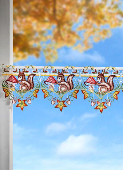 Stangendeko aus echter Plauener Spitze 