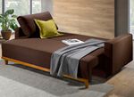 Schlafsofa mit komfortabler Bonnellfederung BRAUN