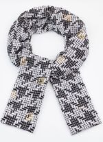 Schal mit grafischem Dessin 