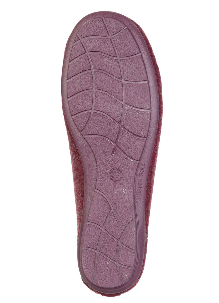 Laurina, klassische Damen-Hausschuhe, mit herausnehmbarem Fußbett BORDEAUX