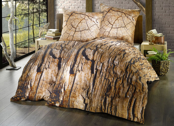 Satin Bettwäsche-Garnitur mit Reißverschluss 