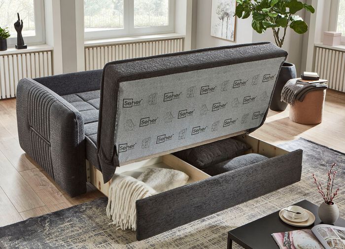 Schlafsofa mit Bettkasten 