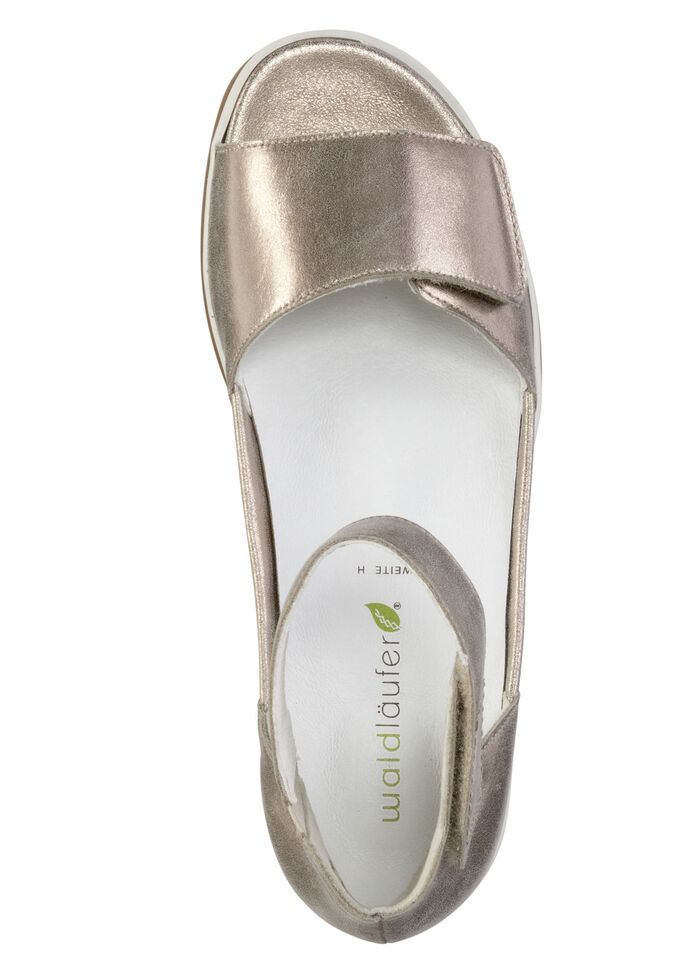 Waldläufer Sandale mit herausnehmbarem Lederfußbett ANTIKGOLD