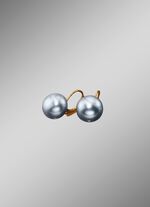 Ohrringe mit Süßwasser-Zuchtperlen HELLGRAU