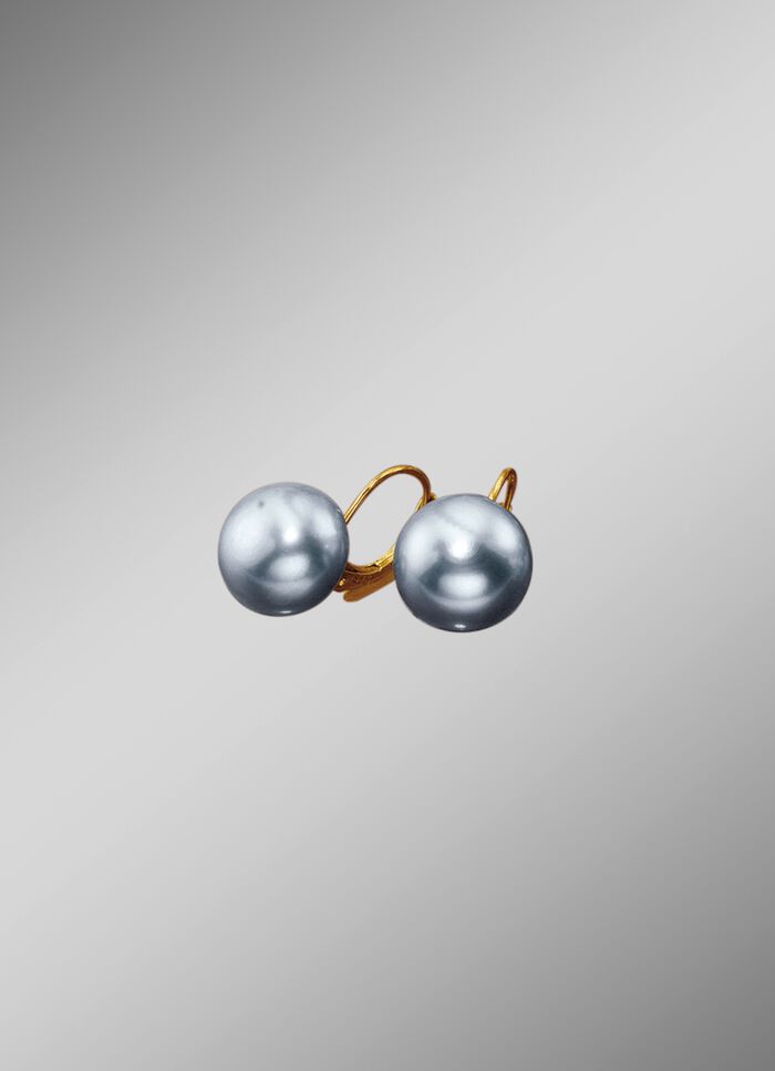 Ohrringe mit Süßwasser-Zuchtperlen HELLGRAU