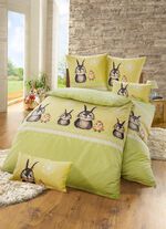 Fein-Renforc&eacute; Bettw&auml;sche-Garnitur aus 100% Baumwolle 