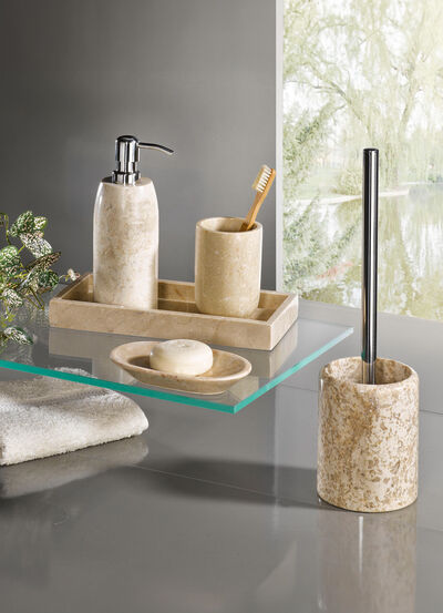 Badezimmer-Accessoires aus Marmor 