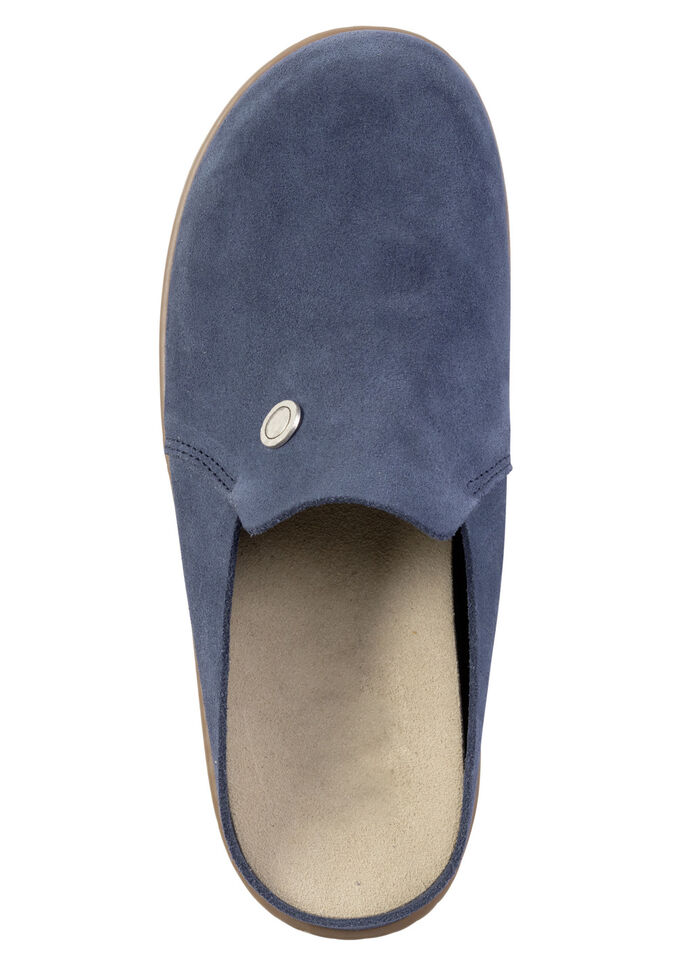 ELENA EDEN Clog aus Veloursleder BLAU