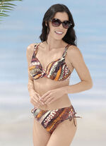 Bikini mit Bügel, schalenlos, seitlich raffbar 