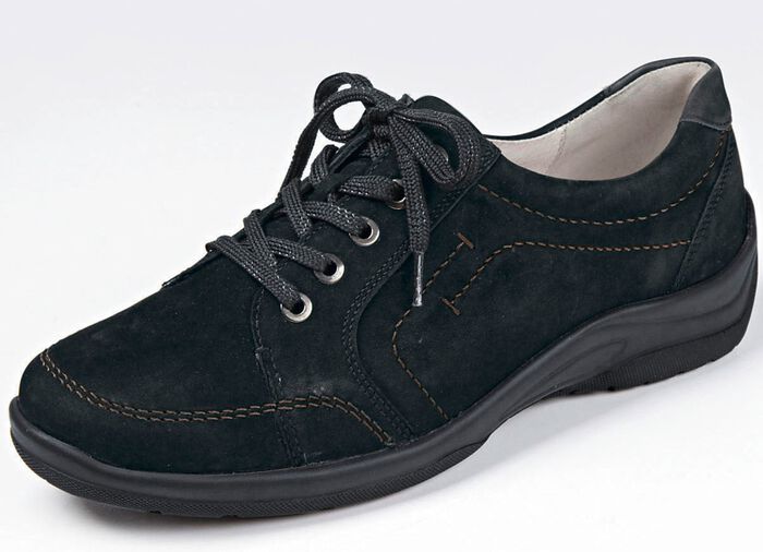 Waldl&auml;ufer, bequeme Damen-Schn&uuml;rschuhe, Weite H, mit herausnehmbarem Fu&szlig;bett 