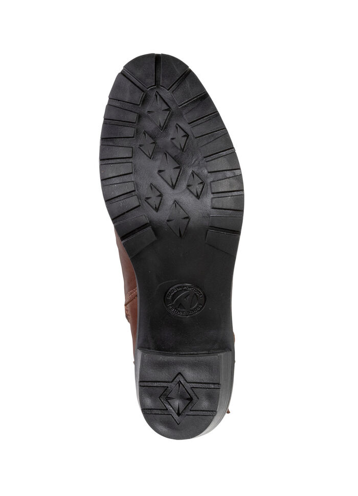 ELENA EDEN Schnür-Stiefelette mit Zierschnalle MARONE