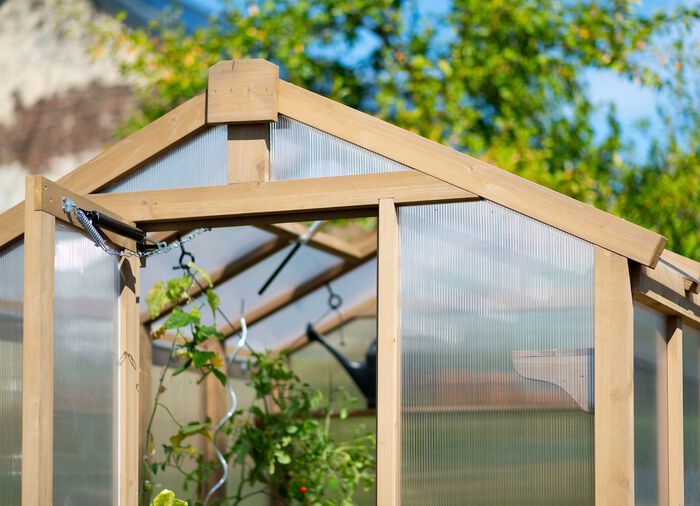 Hochwertiges Gew&auml;chshaus aus Zedernholz 