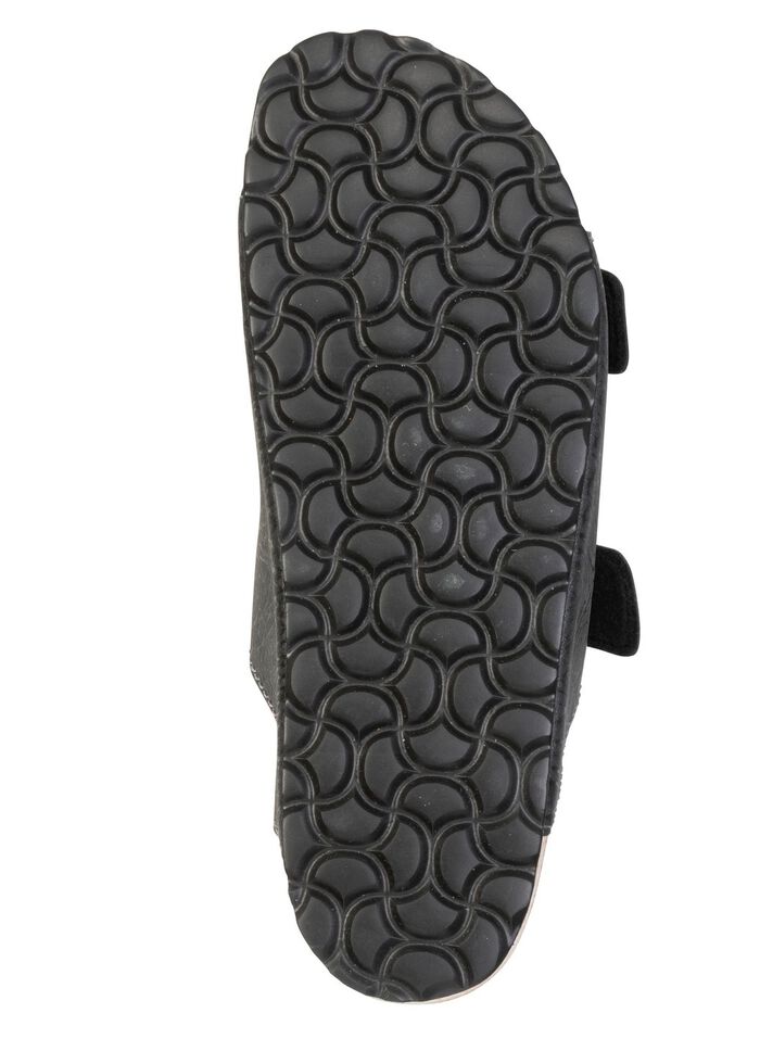 Klassische Herren-Pantoletten, mit verstellbaren Schlie&szlig;en ANTHRAZIT