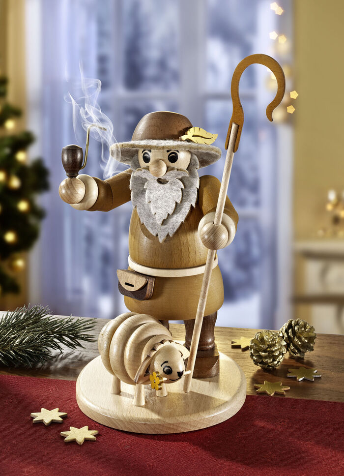 R&auml;ucherm&auml;nnchen "Sch&auml;fer", Handarbeit 