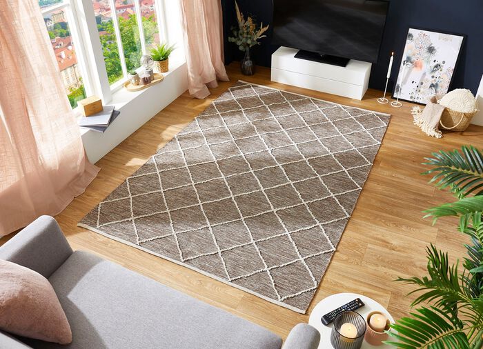 Moderne Br&uuml;cken und Teppiche aus 100% Baumwolle 