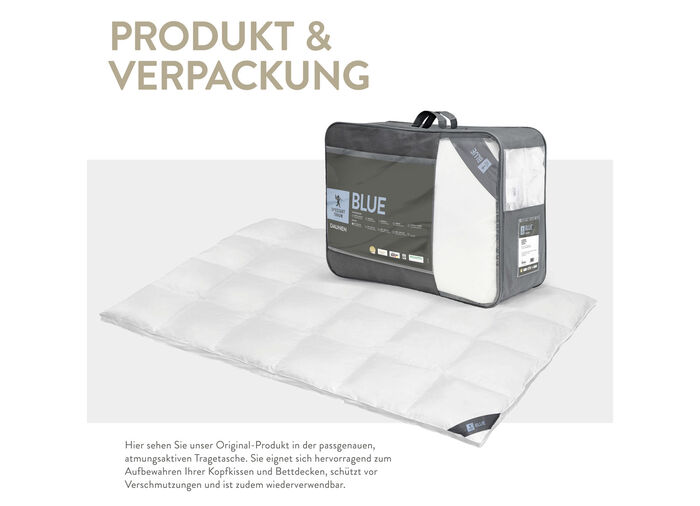 In Deutschland hergestelltes Daunenprogramm aus dem Hause Spessarttraum 