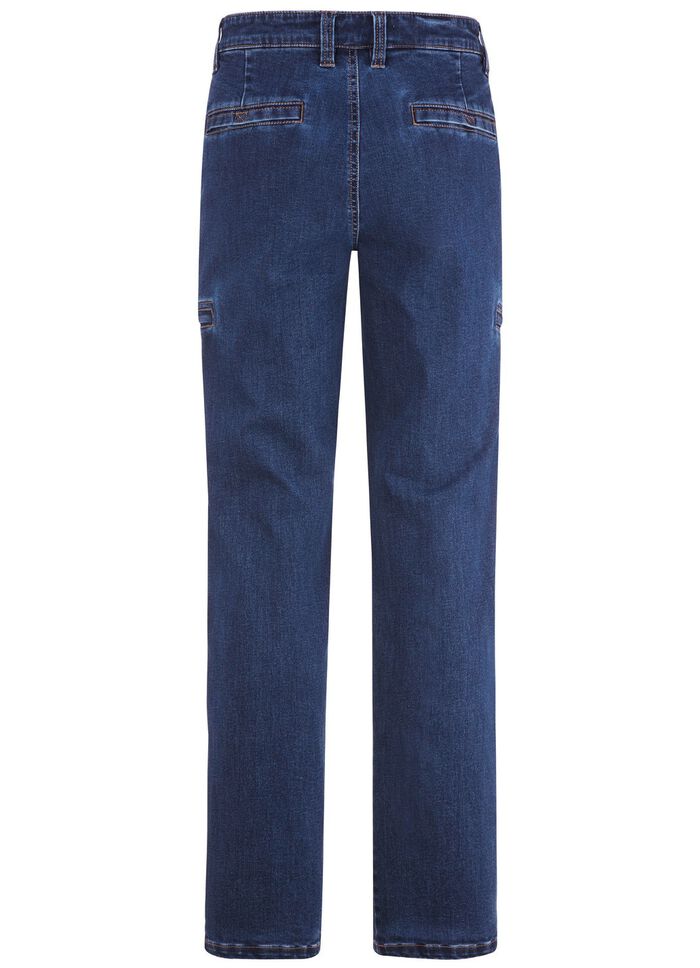 Jeans mit Cargotaschen in 2 Farben 