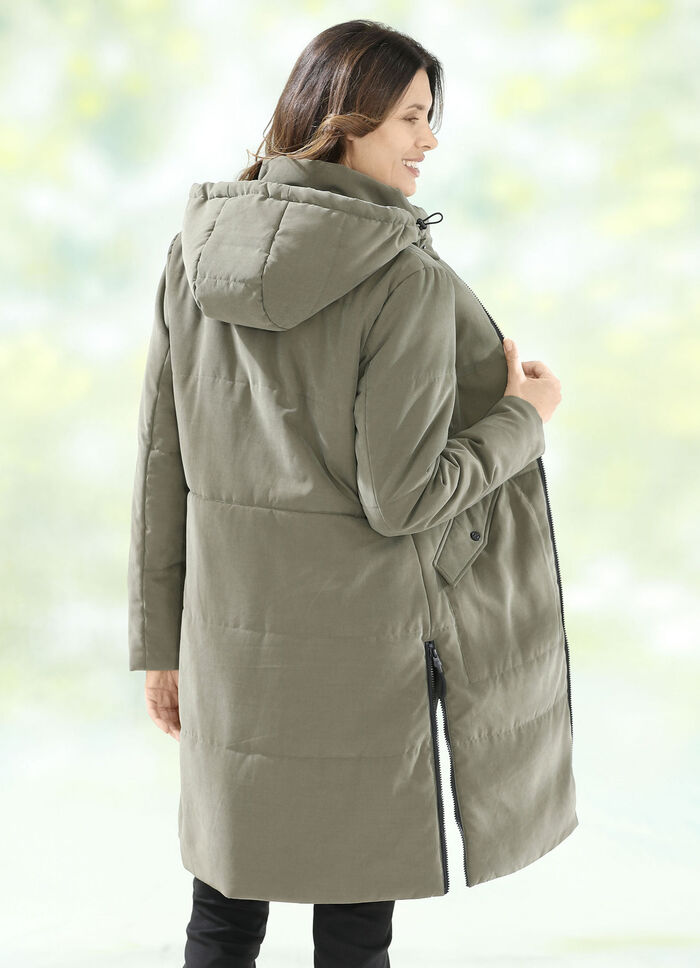 Kurzmantel mit Peach-Touch-Effekt 