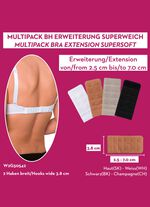 Miss Perfect Wow 2 Go Viererpack BH-Verl&auml;ngerungen 