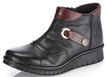 ELENA EDEN Bootie mit ansprechendem Metallschmuck SCHWARZ-BORDEAUX