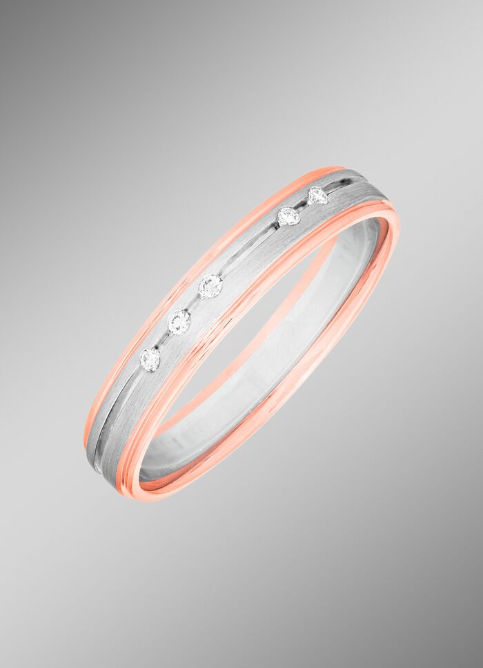 Brillant-Trauring mit lupenreinen Brillanten 